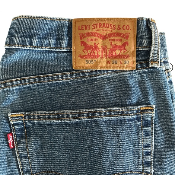 Levi's Other - Levi’s 505 Men’s Jeans 36x30 Straight Leg Blue Denim